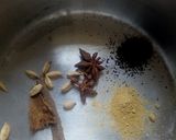 A picture of step 1 of Spiced black tea.