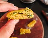 A picture of step 6 of Methi Leaves Layered Mathri.