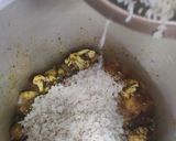 A picture of step 7 of Masala bhat.