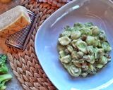 A picture of step 4 of Orecchiette with Sausage and Broccoli Cream.