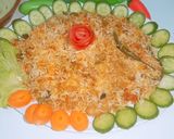 A picture of step 12 of Vegetable Tikka biryani.