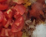 A picture of step 2 of Paneer bhurji.