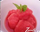 A picture of step 1 of Watermelon Sorbet.