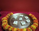 A picture of step 3 of Dryfruit paneer barfi.