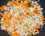 A picture of step 1 of Neapolitan-Style Ragù on the BBQ.