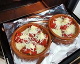 Foto del paso 7 de la receta Piquillos rellenos de Carne con bechamel y queso gratinado