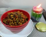 A picture of step 4 of Cauliflower with green peas and carrot potato.