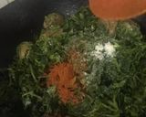 A picture of step 5 of Methi with baby potatoes.