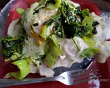小芥菜炒香菜煎蛋水餃的食譜步驟1照片