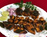 A picture of step 12 of Chettinad Fish Fry.