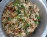 A picture of step 4 of Zam Zam pulao.