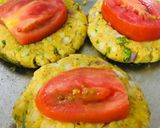 A picture of step 2 of Potato Chapli Kabab Burger 🍔.
