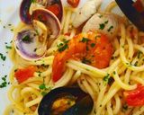 Foto del passaggio 3 della ricetta Spaghetti allo scoglio