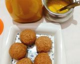 A picture of step 6 of Wheat flour ladoo's using left over milk solids of ghee.