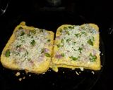 A picture of step 4 of Cheesy besan bread toast.