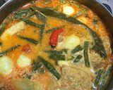 Foto langkah ke 4 dari resep Gulai campur tempe tahu telur puyuh kacang panjang.