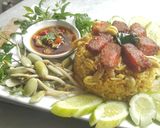 รูปขั้นตอนการทำที่ 9 ของ ข้าวผัดพริกแกงใต้ถั่วงอกหัวโต.เจ