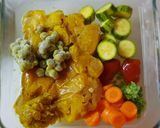 عکس مرحله 1 از دستور خوراک مرغ و سبزیجات ماکروفری سریع 🥘🍗