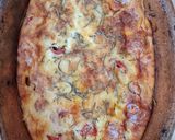 Foto del paso 3 de la receta: Clafoutis salado y saludable 🇫🇷 tomate cherry y queso 🍅 🧀