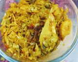 রুই মাছের মাথা দিয়ে বাঁধাকপি(rui macher matha diye bandhakopi recipe in Bengali) রেসিপি ধাপ - 6 ছবি