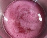 A picture of step 1 of China grass with strawberry jelly.