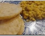 A picture of step 19 of Kolkata Famous Street Food:: Radhaballavi with Cholar Dal.
