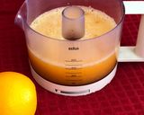 A picture of step 1 of Orange Lassi.