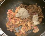 A picture of step 4 of Pancetta, Mushroom & Broccoli Gnocchi.