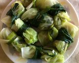A picture of step 2 of Cabbage Rolls Soup.