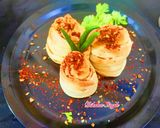 A picture of step 8 of Baked layered vada Pav.
