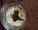 A picture of step 2 of Curd rice.
