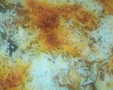 A picture of step 9 of Chicken biryani and raita.