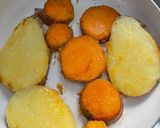 Foto del paso 5 de la receta: Guiso de porotos verdes y zapallos acompañado de papas y camote
