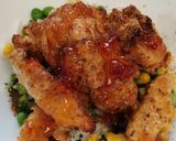 A picture of step 2 of Homemade breadcrumbed chicken pieces.