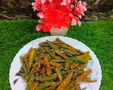 A picture of step 3 of Bhindi.