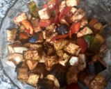 Foto del paso 3 de la receta: Ensalada Tibia de Berenjenas y Tofu de Porotos