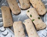 A picture of step 9 of Stuffed paneer suzi rolls.