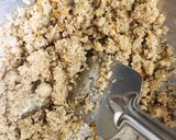 A picture of step 1 of Coconut gulkand balls.