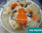 Foto langkah ke 2 dari resep SOP sayuran.