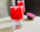 A picture of step 3 of Beetroot watermelon and ginger juice.