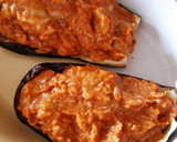 Foto del paso 5 de la receta: Berenjena rellena de atún, muy rápida