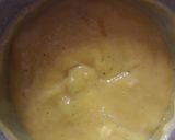 A picture of step 3 of Mango-Coffee Smoothie with Ice-cream & chocolate syrup.