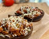 Foto del paso 7 de la receta Berenjenas rellenas de quinoa y verduritas