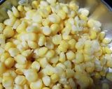 A picture of step 1 of Soupy corn maggi.