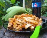 A picture of step 3 of Nendran Banana chips.