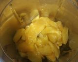 A picture of step 2 of Mango basil salted smoothie.