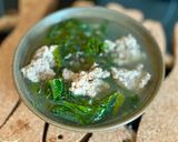 Hình bước làm 5 của món Canh Lá Su Hào Thịt Băm Viên