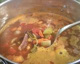 A picture of step 13 of 100 calorie Mexican Braised Beef Soup.