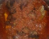 A picture of step 3 of Waakye or Waashe with shito(check for my shito recipe).