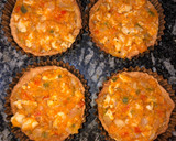 Foto del paso 5 de la receta: Mini tartitas de pollo, calabaza y vegetales♥️